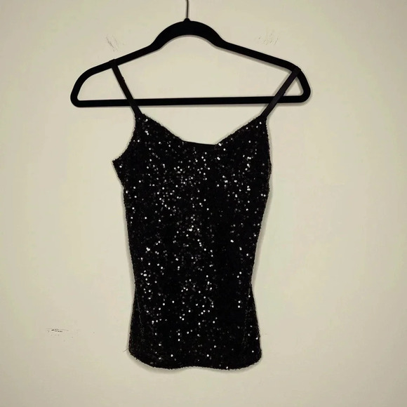 Express Sequin Cami in gunmetal - Picture 2 of 7